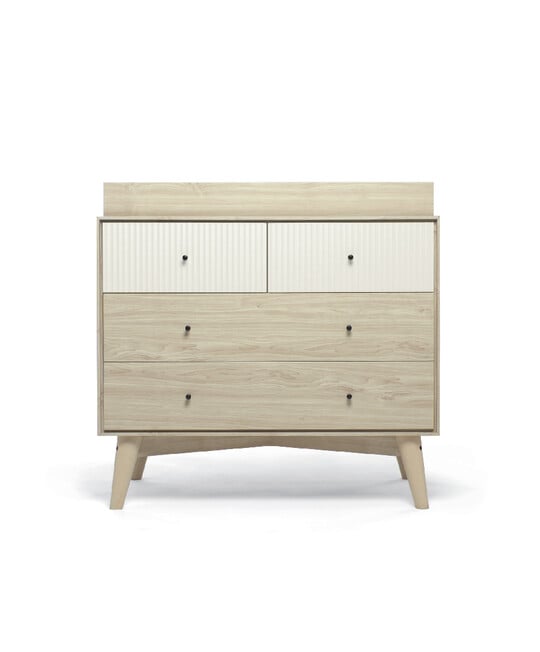 Coxley - Natural White 2 Piece Cotbed Set with Dresser Changer image number 3